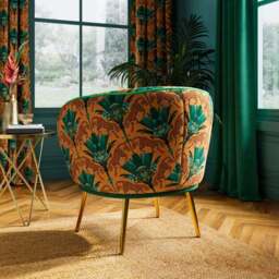 Bella Wild Cheetah Cocktail Chair - thumbnail 2