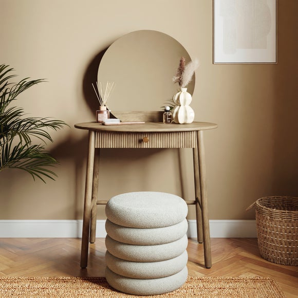 Jorja 1 Drawer Compact Dressing Table with Mirror - image 1