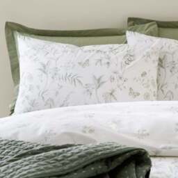 Bianca Thea Floral 200 Thread Count 100% Cotton Duvet Cover & Pillowcase Set - thumbnail 2