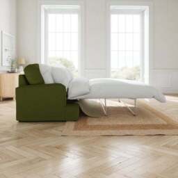 Martha Matte Plush Velvet 2 Seater Double Sofa Bed - thumbnail 2