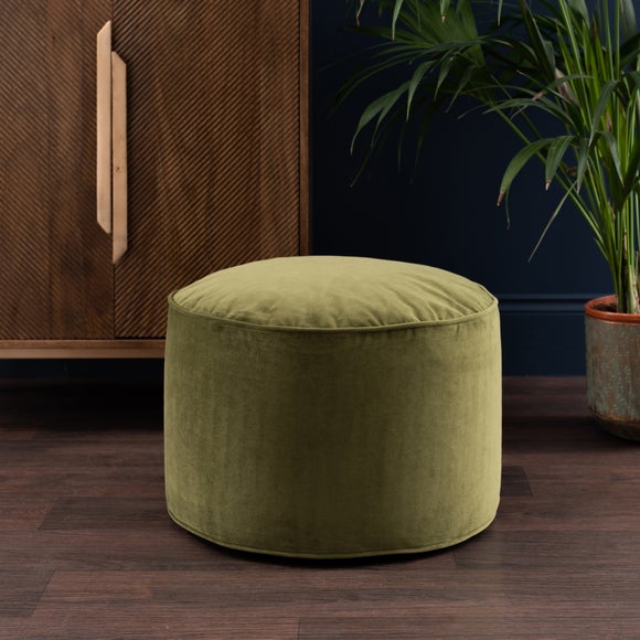 Eliza Velvet Pouffe - image 1