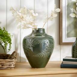 Churchgate Fern Ceramic Balloon Vase - thumbnail 1