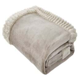 Catherine Lansfield Faux Velvet 150cm x 200cm Throw Blanket - thumbnail 2
