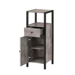 Colton Single Bathroom Cabinet, Concrete Effect - thumbnail 2