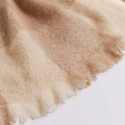 Cabin Check Faux Mohair Throw Blanket 235cm x 235cm - thumbnail 2
