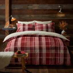 Mulford Check Duvet Cover & Pillowcase Set - thumbnail 1