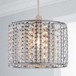 Monica Chrome Easy Fit Pendant Shade - thumbnail 1