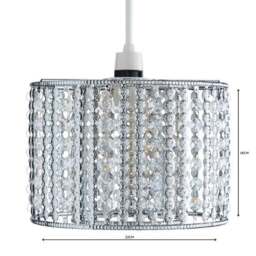 Monica Chrome Easy Fit Pendant Shade - thumbnail 4