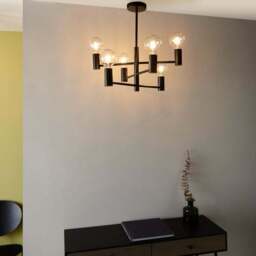 Return - Vogue Forsan 6 Light Semi Flush Ceiling Light - thumbnail 3