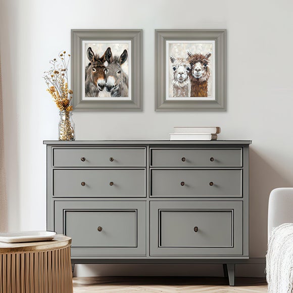 Cedar & Sage Set of 2 Eey and Ore & Abe and Lincoln Framed Prints - image 1