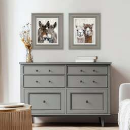 Cedar & Sage Set of 2 Eey and Ore & Abe and Lincoln Framed Prints - thumbnail 1