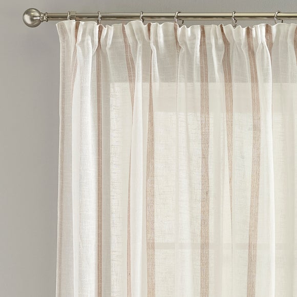 Boucle Stripe Tape Top Single Voile Panel - image 1