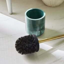 Nouveau Green Marble Resin Toilet Brush - thumbnail 2