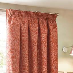 Grantley Brick Pencil Pleat Curtains - thumbnail 1