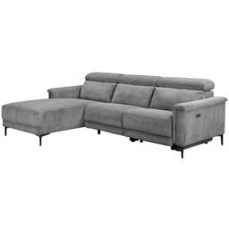 Lund Corduroy Power Recliner 3 Seater Chaise Sofa - thumbnail 5