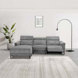 Lund Corduroy Power Recliner 3 Seater Chaise Sofa - thumbnail 3