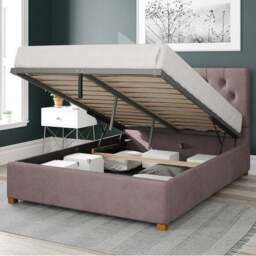 Olivier Plush Velvet Ottoman Bed Frame - thumbnail 2