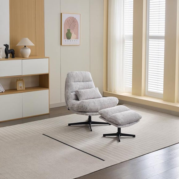 Turner Swivel Chair and Footstool - image 1