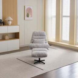 Turner Swivel Chair and Footstool - thumbnail 2