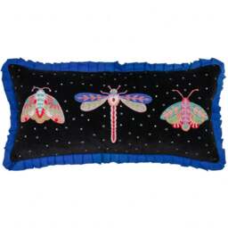 Darkling Beetles Frilled Rectangular Cushion