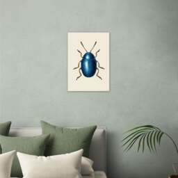East End Prints Mustard Beetle Print - thumbnail 1