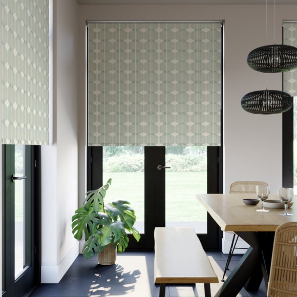 Zander Geometric Print Daylight Made to Measure Roller Blind - image 1