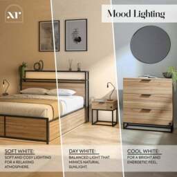 XR Living Denver Bedside Table with App Controlled LED Lights - thumbnail 5
