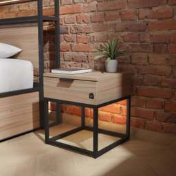 XR Living Denver Bedside Table with App Controlled LED Lights