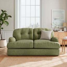 Martha 2 Seater Double Sofa Bed, Slub Faux Linen - thumbnail 5