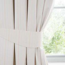 Stripe Cotton Blackout Eyelet Curtains - thumbnail 2