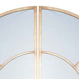Window 2 Section Round Wall Mirror - thumbnail 3