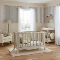 CuddleCo Clara Mini Cot Bed, Cashmere - thumbnail 1