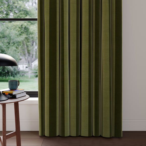 Elements Velvet Stripe Made to Measure Curtains - image 1