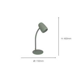 EGLO Carlo Modern Flexible Desk Lamp - thumbnail 4