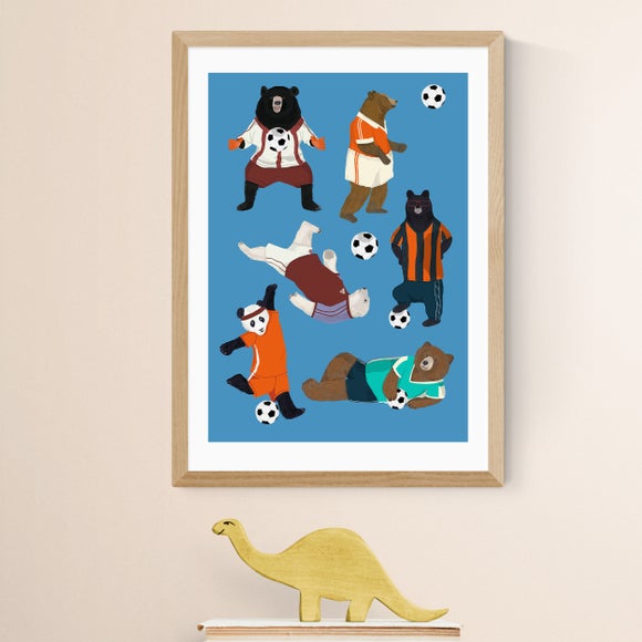 East End Prints Bear Football Print - image 1
