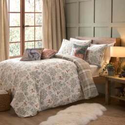 Forest Animals 100% Cotton Duvet Cover & Pillowcase Set - thumbnail 5