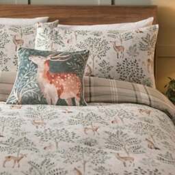 Forest Animals 100% Cotton Duvet Cover & Pillowcase Set - thumbnail 2