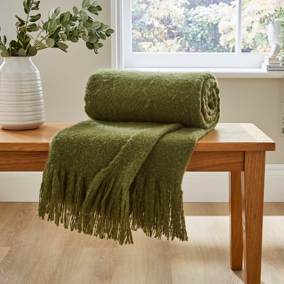 Brushed Boucle Throw Blanket - image 1