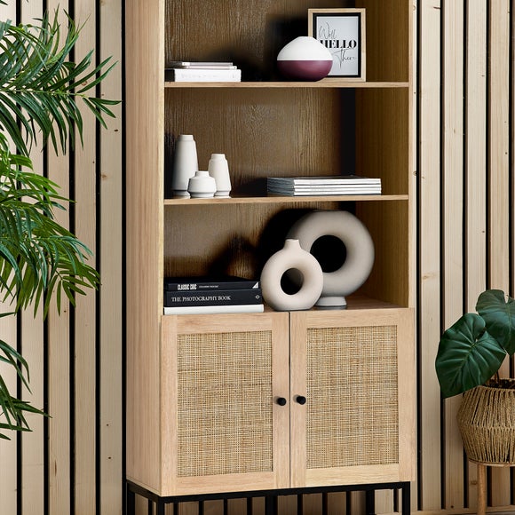 Hollis Tall Bookcase, Oak - image 1