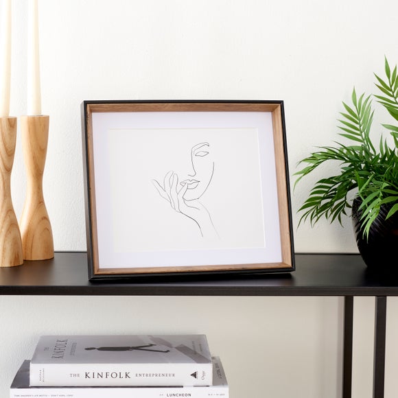 Fulton Natural and Black Photo Frame - image 1