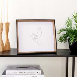 Fulton Natural and Black Photo Frame - thumbnail 1