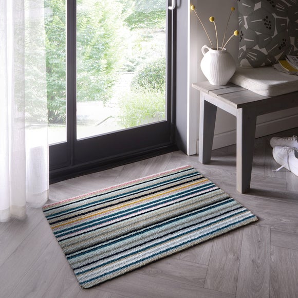 Marvel Striped Cotton Washable Doormat - image 1