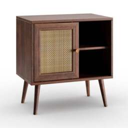 Jordyn Wide Bedside Table, Mango Wood Effect - thumbnail 6