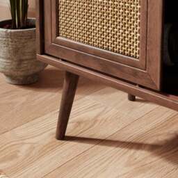 Jordyn Wide Bedside Table, Mango Wood Effect - thumbnail 5