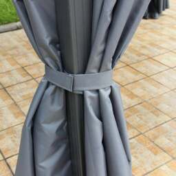 Lugano Polycarbonate 3m x 3m Grey Gazebo - thumbnail 5