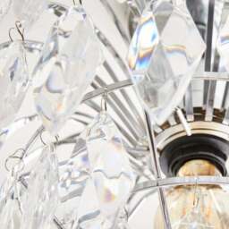Parla Chrome Semi Flush Ceiling Light - thumbnail 3
