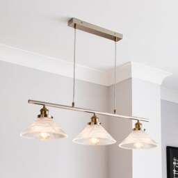 Logan 3 Light Diner Ceiling Light - thumbnail 1