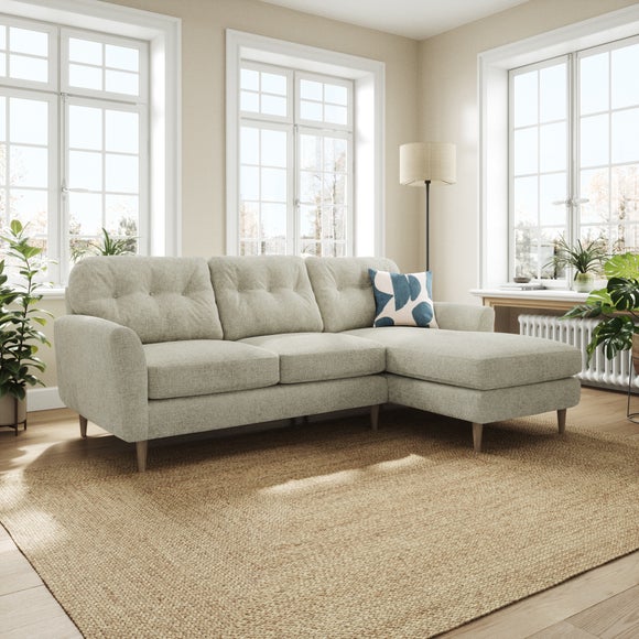 Sven Chunky Chenille Large Corner Chaise Sofa - image 1