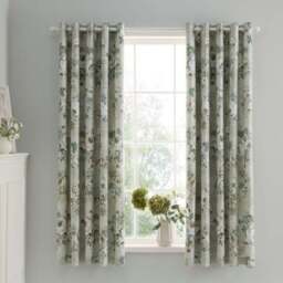 Darla Floral Eyelet Curtains - thumbnail 2