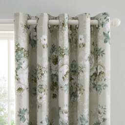 Darla Floral Eyelet Curtains - thumbnail 1